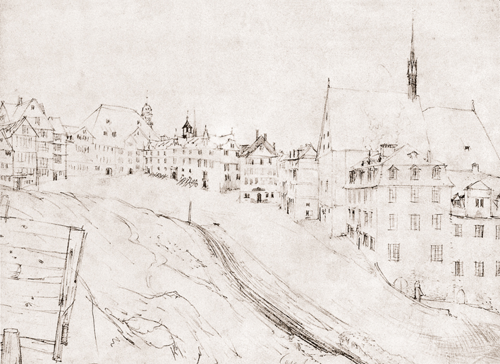  Adolpyh Von Menzel —— 卡塞尔市的建筑